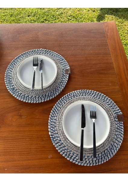 El Yapımı Hasır Dokulu 2’li Supla – Leke Tutmaz, Şık Sofralar Için