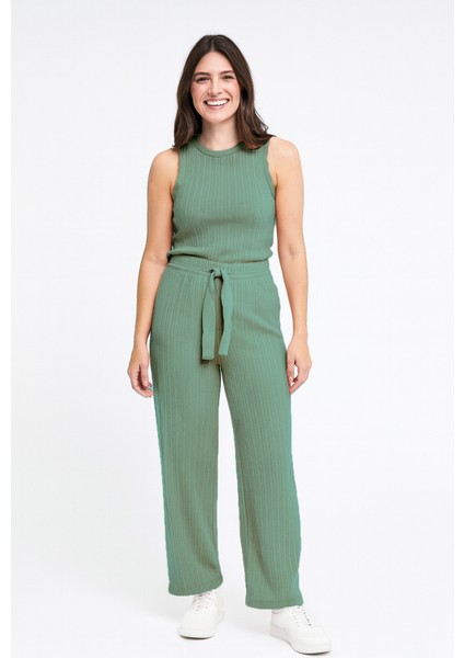 Bayan Pijama Altı Beli Lastikli Rahat Kalıp