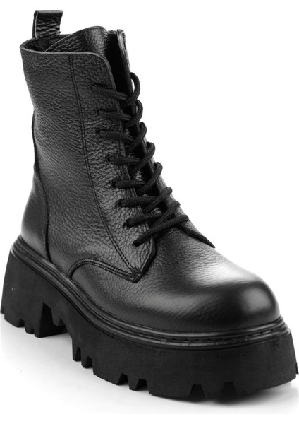 Siyah Hakiki Deri Kadın Bot & Bootie K02678020903 fiyatları