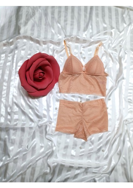 Bordo Büstiyer Boxer Iç Çamaşır Takımı Dantel Desenli Light Pad Telsiz Yumuşak Pedli fiyatları