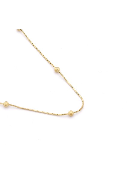 Çelik Zincir Altın Kaplama Dorikalı Model - ZN-516