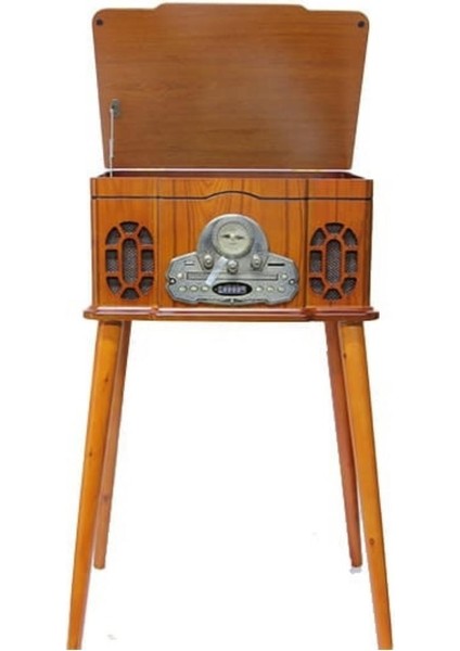 Pikap Ahşap Standlı Plakçalar Radyo Bluetooth USB CW005 fiyatları