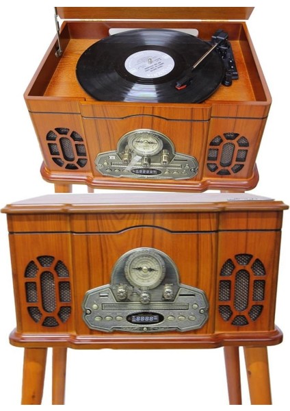 Pikap Ahşap Standlı Plakçalar Radyo Bluetooth USB CW005 fırsatları