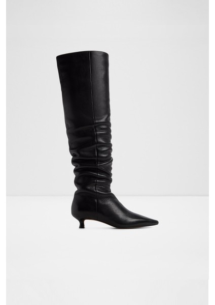 Muttsee Çizme Topuklu Çizme - Siyah