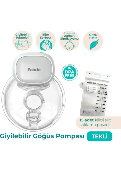 Mamma Tekli Giyilebilir Smart Göğüs Pompası