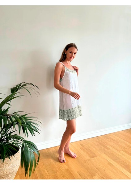 Süper Hafif %100 Pamuk 2 Katlı Müslin Gecelik Gecenin Vazgeçilmezi | Nefes Alır| Gots Sertifikalı fırsatları