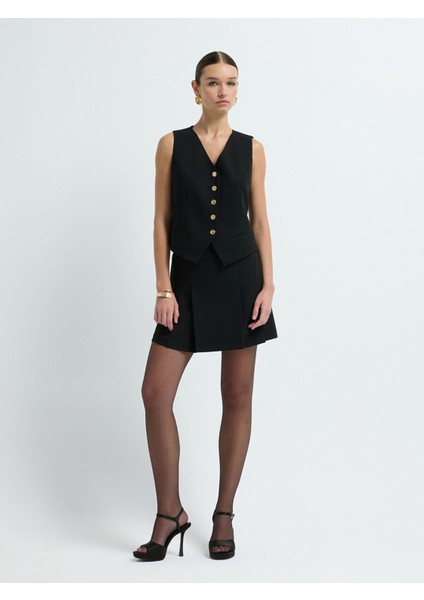 V Yaka Yelek Siyah 17940965012 modelleri