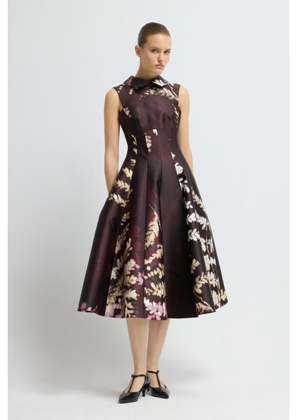 Desenli Midi Elbise Emp.murdum 12444770002