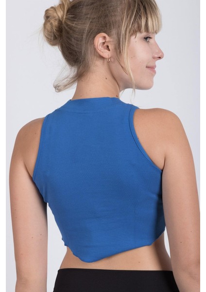 Sıfır Kollu Büstiyer Kısa Penye Crop T-Shirt modelleri