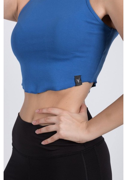 Sıfır Kollu Büstiyer Kısa Penye Crop T-Shirt indirimleri