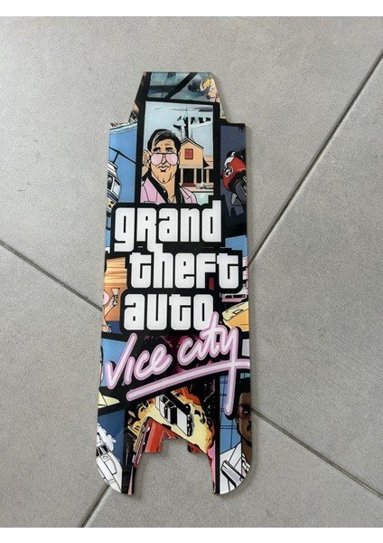 Onvo Rx5 Scooter Plexi Tabanlık Yapışkanlı Deck 3mm Gta Vice City modelleri
