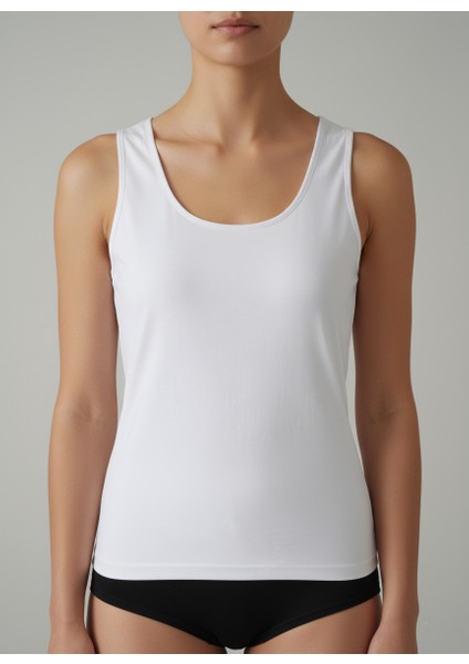 Kadın Ribana Mat Biyeli Geniş Askılı 3'lü Paket Normal ve Büyük Battal Beden - Berrak indirimleri