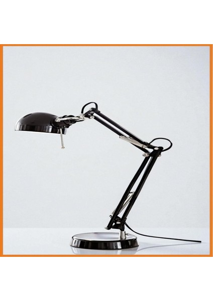 Masa Lambası Hareketli Ayarlı Kol ve Başlık Çalışma Masası Uyumlu Okuma Işığı 40 Watt 35 cm Siyah fırsatları