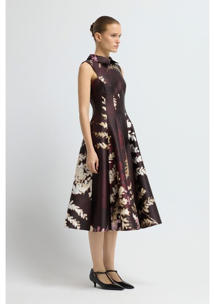 Desenli Midi Elbise Emp.murdum 12444770002 fırsatları