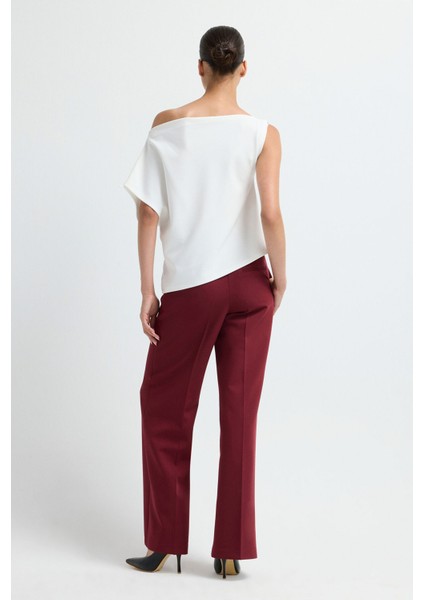 Degaje Yaka Kolsuz Bluz Kemik 11545231001