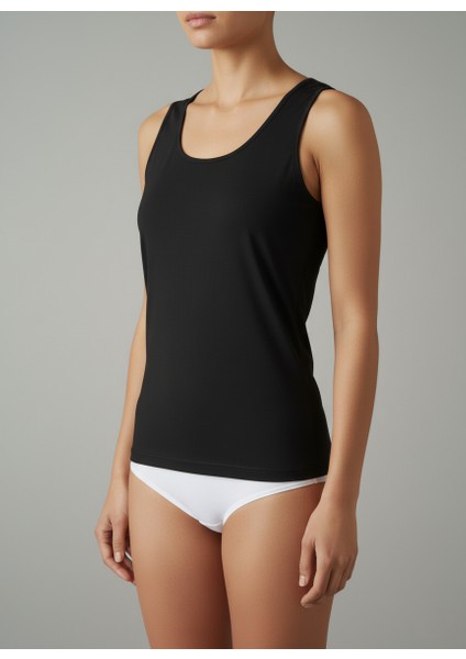 Kadın Ribana Mat Biyeli Geniş Askılı 6'lı Paket Normal ve Büyük Battal Beden - Berrak fırsatları