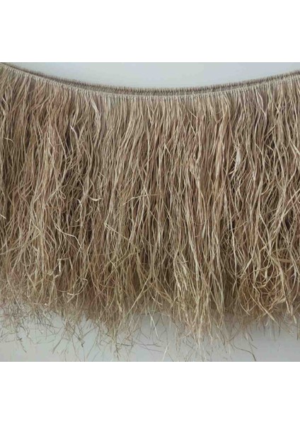 El Dokuması (75X120CM) Hasır Püskül Otu Saçaklı Dekorasyon | Bohem Rustik Duvar Kaplama