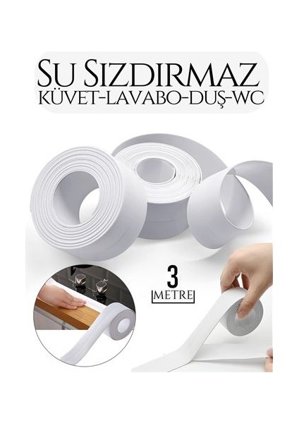 bulurum su geçirmez küvet lavabo duş bandı 3 metre flexia design