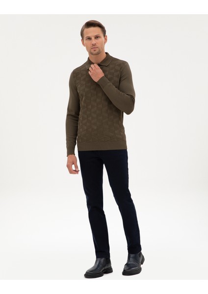 Erkek Koyu Lacivert Slim Fit Jean Pantolon 50317229-VR100 modelleri