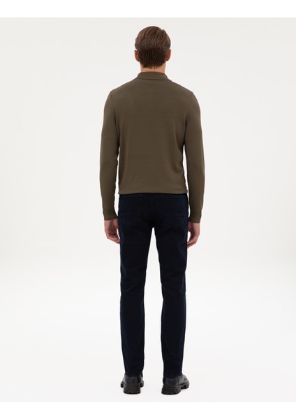 Erkek Koyu Lacivert Slim Fit Jean Pantolon 50317229-VR100 fırsatları