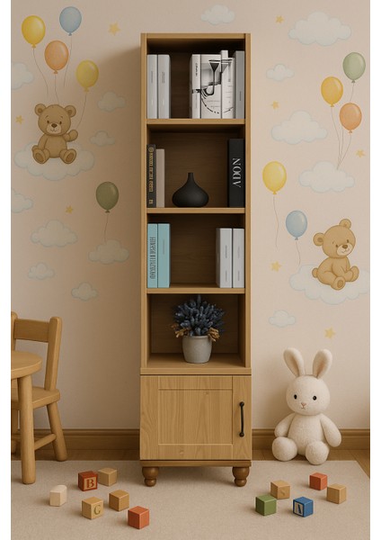 Alin Wood MDF Komodin ve Kitaplık Set modelleri