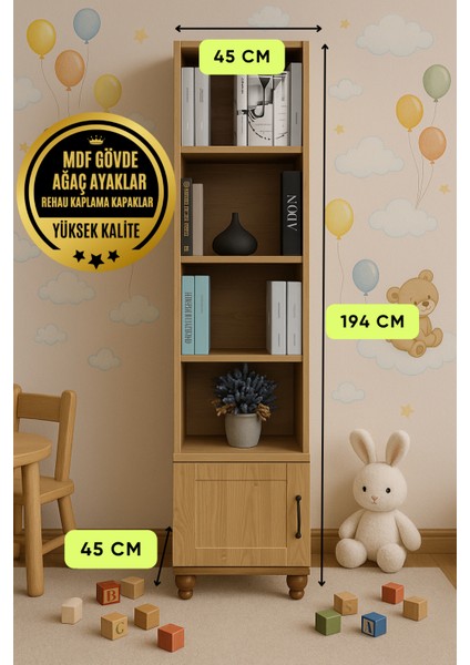 Alin Wood MDF Komodin ve Kitaplık Set fırsatları