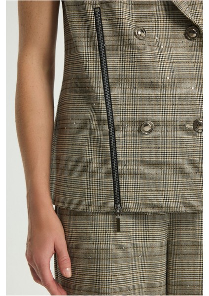 Fermuar Detaylı Yelek Bej 179L9686000 fiyatları