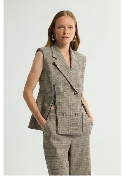 Fermuar Detaylı Yelek Bej 179L9686000 fırsatları