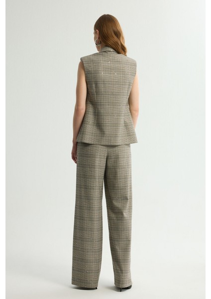 Fermuar Detaylı Yelek Bej 179L9686000