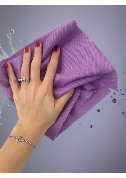 Aliva's Premium Mikrofiber Cam ve Ayna Bezi- Sihirli Temizlik Bezi- 40X40 Cm- Mor Renk indirimleri
