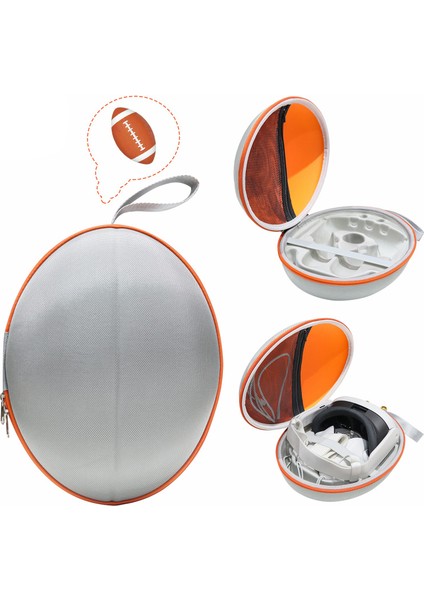 Jys JYS-MQ008 Meta Quest 3 Vr Gözlük Darbeye Dalı Taşıma Çantası Taşınabilir Sert Kabuk Çanta El Çantası - Gri (Yurt Dışından)