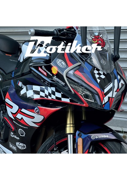 Cfmoto 450SR Hp4 Mavi Motosiklet Kaplaması