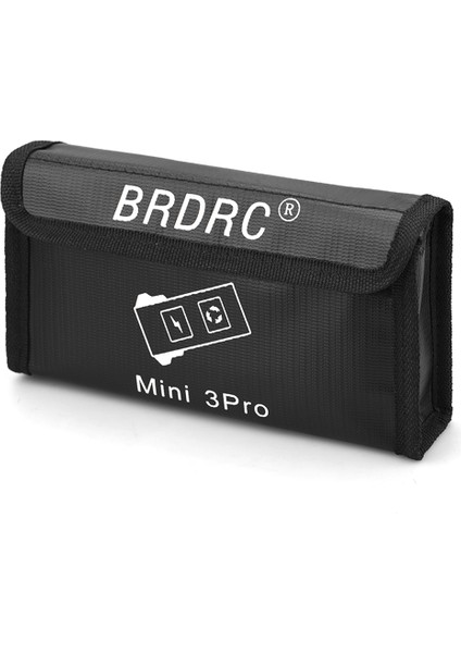 Brdrc EWB9237_3 Li-Po Güvenli Pil Patlamaya Dalı Koruyucu Çanta Djı Mini 3 Pro Drone Pil Saklama Çantası, Boyut L/3 Adet Pil Için (Yurt Dışından)