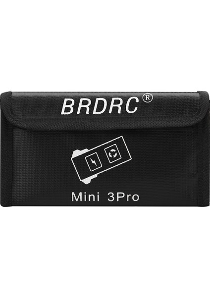 Brdrc EWB9237_3 Li-Po Güvenli Pil Patlamaya Dalı Koruyucu Çanta Djı Mini 3 Pro Drone Pil Saklama Çantası, Boyut L/3 Adet Pil Için (Yurt Dışından) modelleri