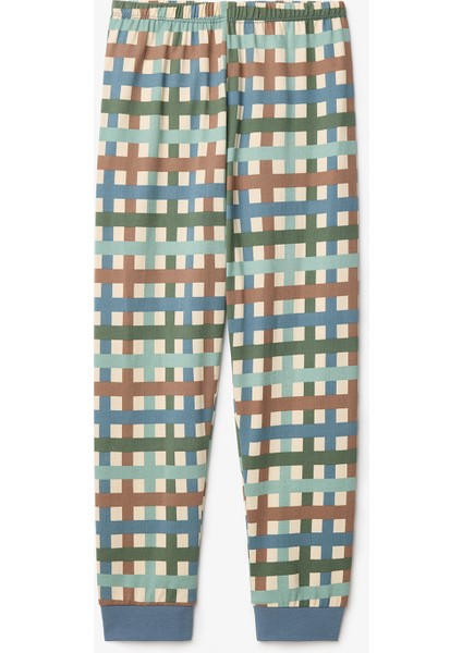 Erkek Çocuk Farm Friends İnek Desenli Pamuklu Uzun Kollu 2'li Pijama Takımı