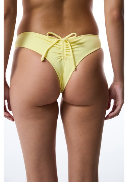 Sarı Cheeky Bikini Altı