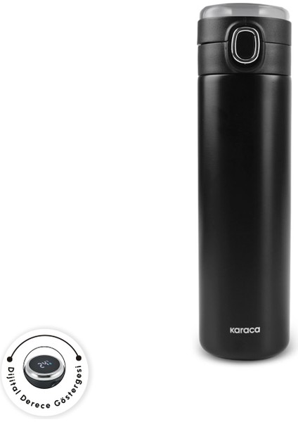 Etro Sızdırmaz Çelik Dijital Termos 480 ml Siyah fırsatları