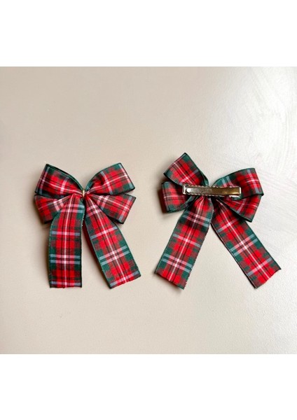 2li Ekose Toka-Yılbaşı Yeniyıl Toka-Saç Aksesuarı fırsatları