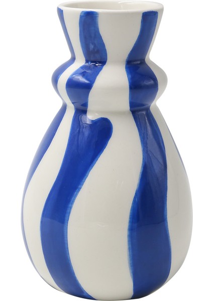 - Carolina Bold & Blue El Boyaması Vazo