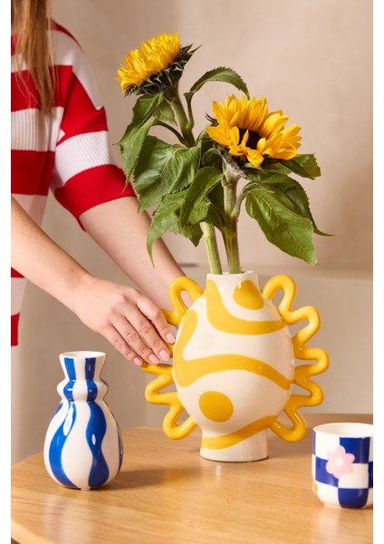 - Carolina Bold & Blue El Boyaması Vazo fiyatları