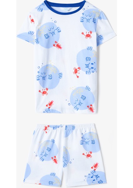 Erkek Çocuk Pufferfish Pamuklu 2li Pijama Takımı