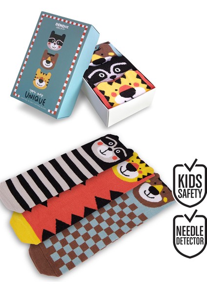 Hayvanlar Erkek Çocuk 3'lü Kutulu Çorap fiyatları