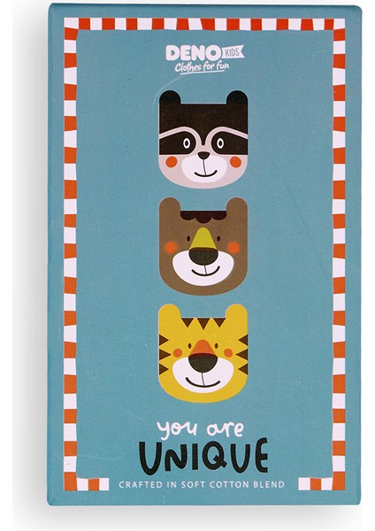 Hayvanlar Erkek Çocuk 3'lü Kutulu Çorap fırsatları