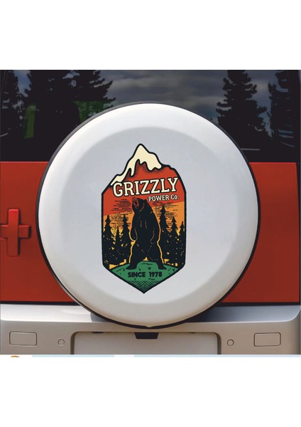 Grizzly Ayı Avcı Sticker - Doğa Kamp 4x4 Off Road Adventure Sticker Araba Oto Karavan Motosiklet Etiket 02111 modelleri