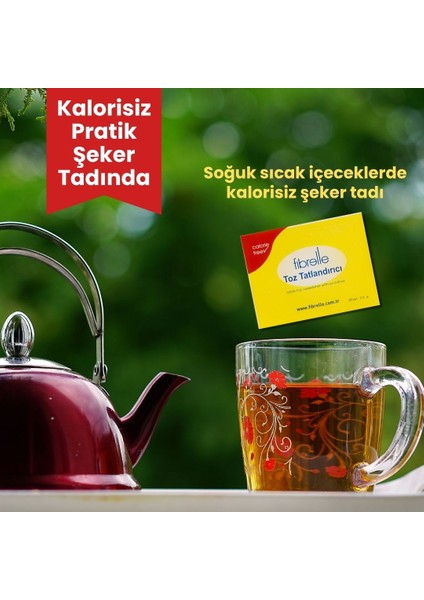 Saşe Toz Tatlandırıcı ( Sukraloz Bazlı ) 0,5 gr = 5 gr Şeker Tatlılığı 1000 Adet