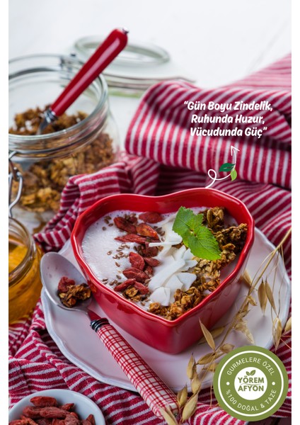 Yörem Afyon Doğanın Kırmızı Mucizesi Kadim Gençlik Sırrı Doğal Gojiberry, Kurt Üzümü (Lycium Barbarum) | 90GR.
