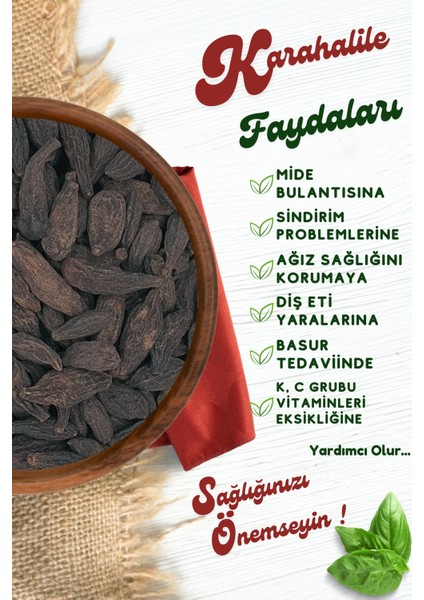 Yörem Afyon Geleneksel Tıbbın Hafıza Iksiri Doğanın Kara Mührü Hakiki Kara Halile (Terminalia Chebula) | 30GR.