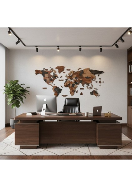 Bunn Ahşap Dünya Haritası