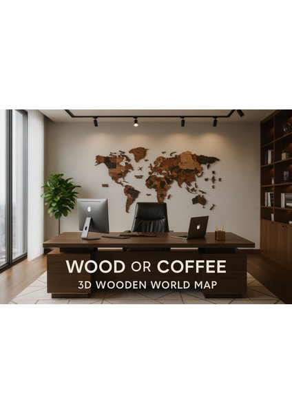 Bunn Ahşap Dünya Haritası