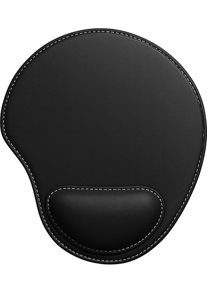 Bilek Destekli Mousepad - Dikişli Kaymaz Mouse Ped - Fare Pedi Kahverengi Mouse Pedi - Dikişli Oval Mouse Altlığı modelleri